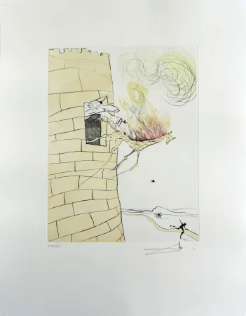 Kaltnadelradierung Dali - The Great Inquisitor Expels the Saviour