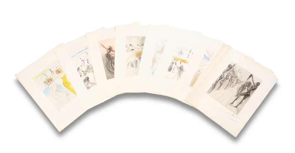 Kaltnadelradierung Dali - The Hippies