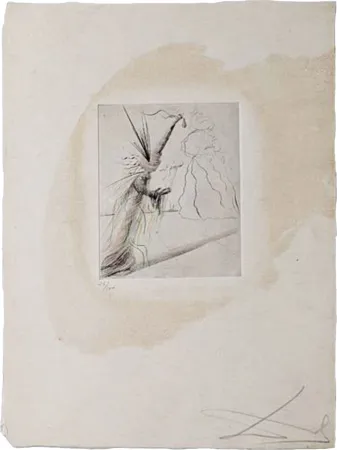 Kaltnadelradierung Dali - The Illusionist