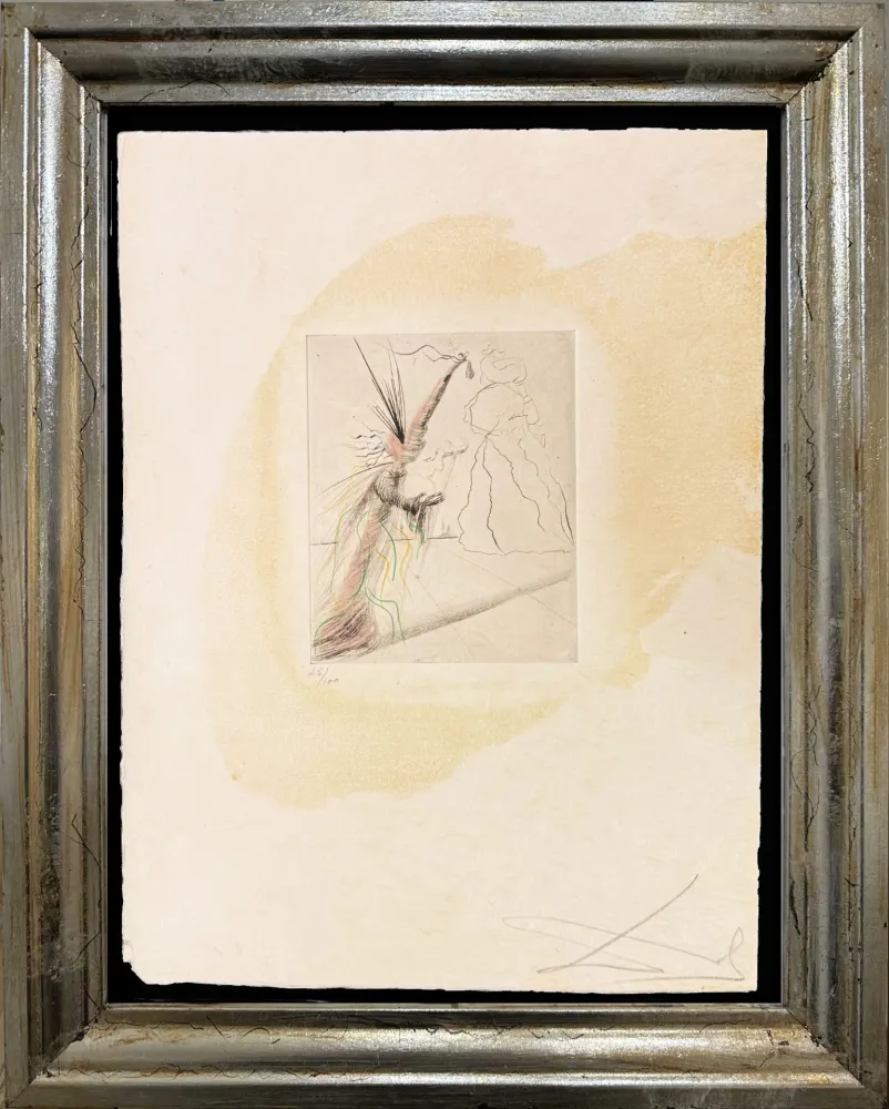 Kaltnadelradierung Dali - The Illusionist