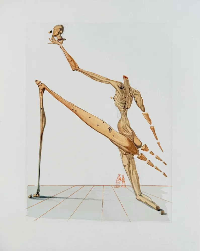 Holzschnitt Dali - The Inferno, Canto 28 - Bertan de Horn