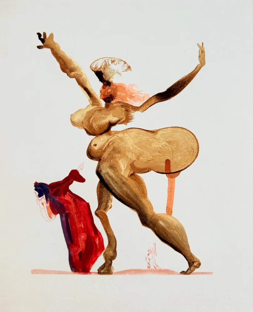 Holzschnitt Dali - The Inferno, Canto 33 -  Les Traitres envers leurs hôtes