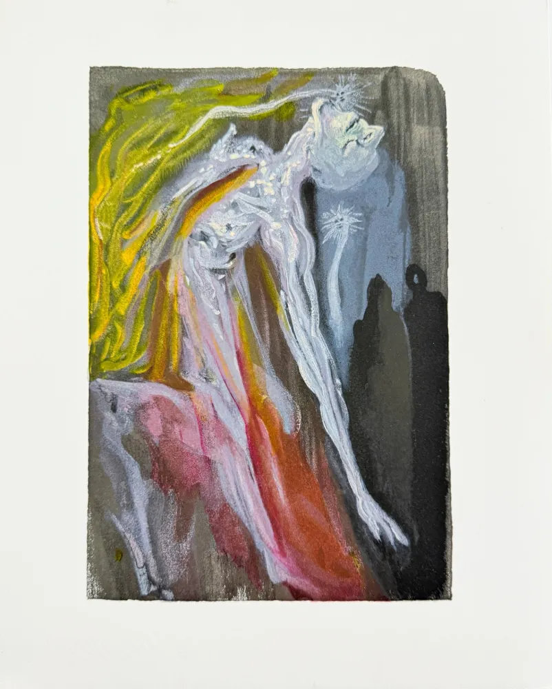 Holzschnitt Dali - The Inferno, Canto 9  - The Furies