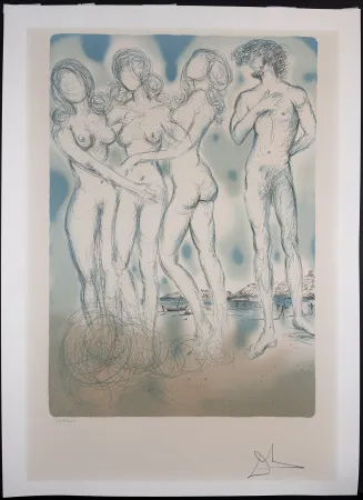 Lithographie Dali - The Judgment of Paris