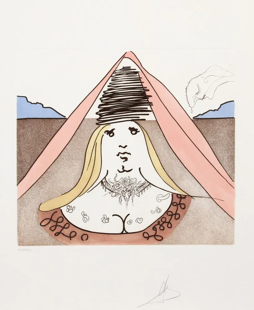 Stich Dali - The Lady Dulcinea from Historia de Don Quichotte de la Mancha