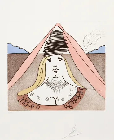 Stich Dali - The Lady Dulcinea from Historia de Don Quichotte de la Mancha