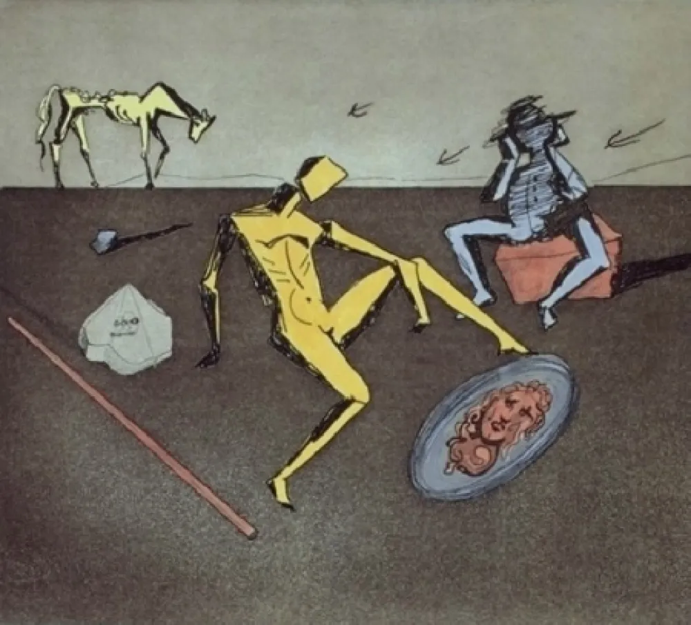 Radierung Und Aquatinta Dali - The Mirror Of Chivalry