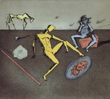 Radierung Und Aquatinta Dali - The Mirror Of Chivalry