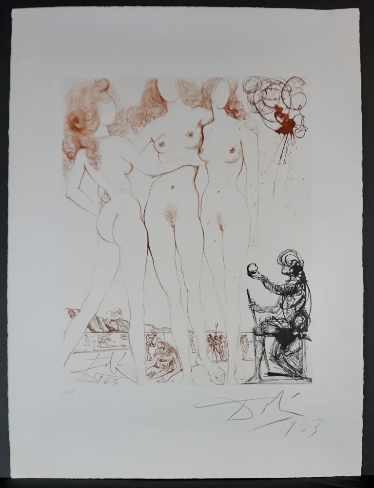 Stich Dali - The Mythology Judgment of Paris 
