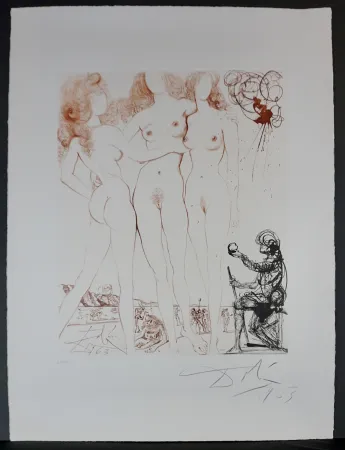 Stich Dali - The Mythology Judgment of Paris 