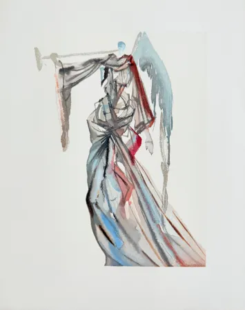 Holzschnitt Dali - The Paradise, Canto 10 - The Angel of the Sun