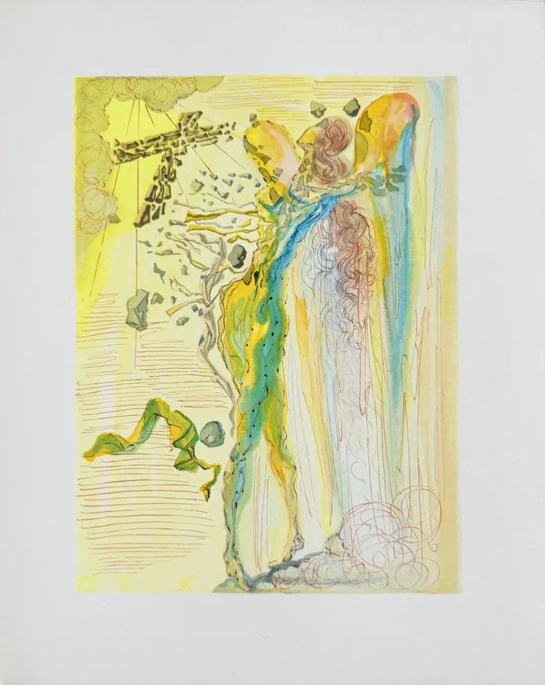 Holzschnitt Dali - The Paradise, Canto 12 - L'Eclat des corps glorieux