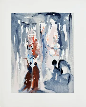 Holzschnitt Dali - The Paradise, Canto 13 - Thus Was the Earth Created