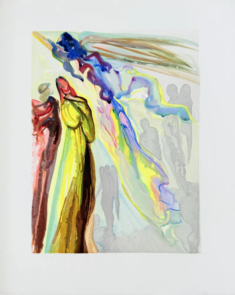 Holzschnitt Dali - The Paradise, Canto 16 - The Ancestor's Apparition