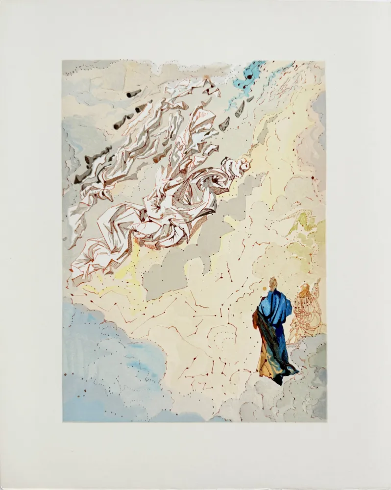 Holzschnitt Dali - The Paradise, Canto 20 - The Sixth Sphere of Jupiter