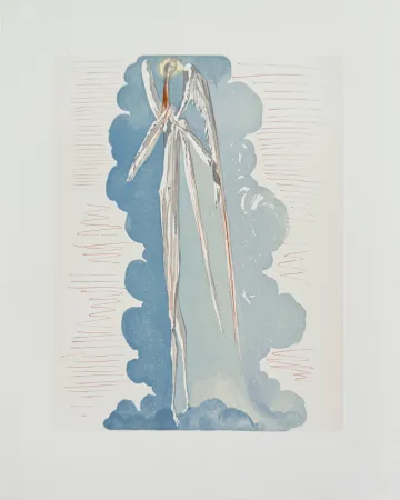Holzschnitt Dali - The Paradise, Canto 22 - The Angel of the Seventh Sphere