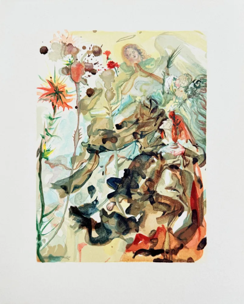 Holzschnitt Dali - The Paradise, Canto 25 - St. James of Hope