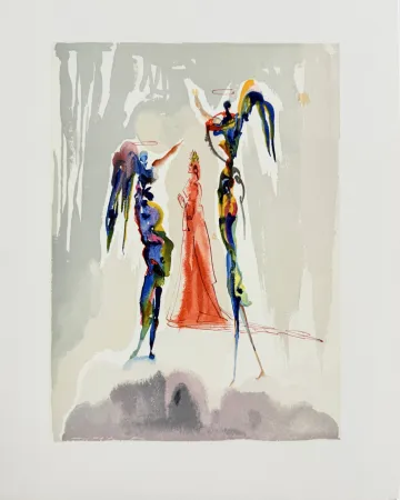 Holzschnitt Dali - The Paradise, Canto 27 - The Gloria Patri