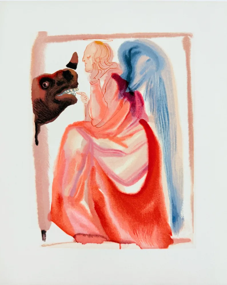 Holzschnitt Dali - The Paradise, Canto 6 - The Sphere of Mercury