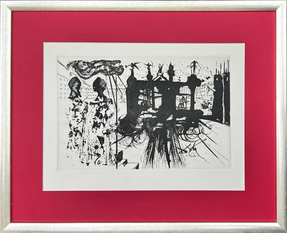 Radierung Dali - The Portico