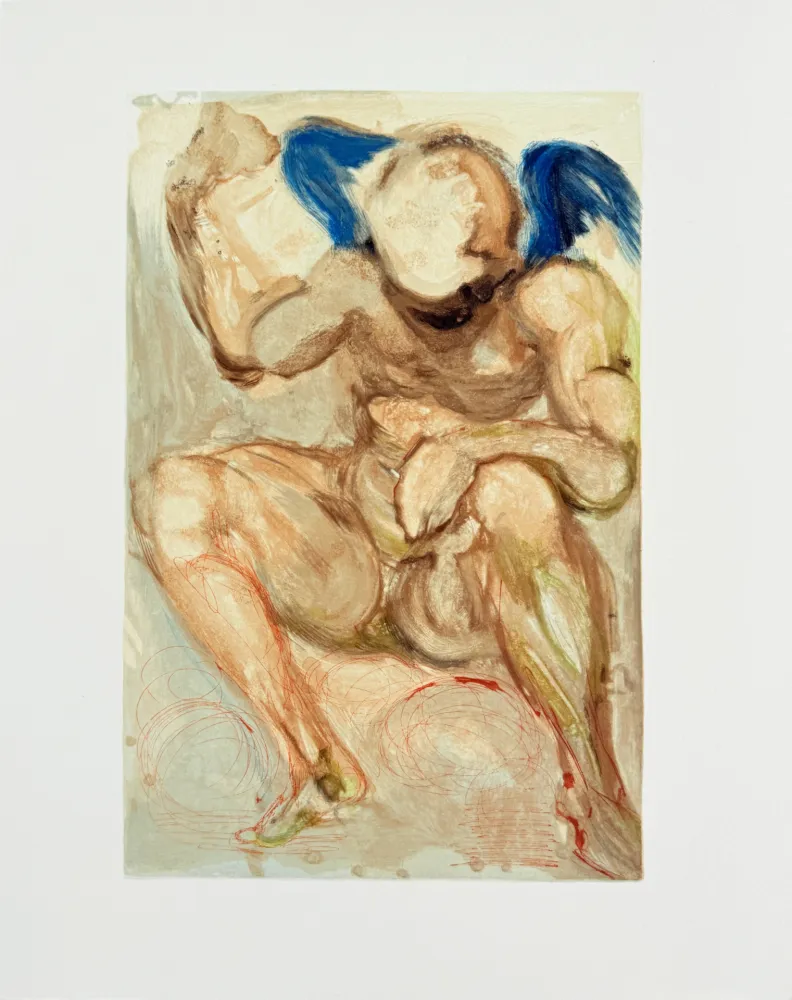 Holzschnitt Dali - The Purgatory, Canto 15 - Envy