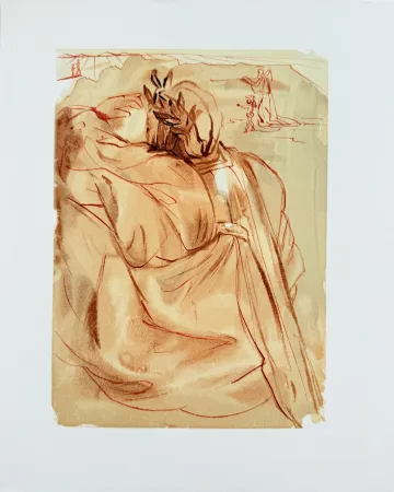 Holzschnitt Dali - The Purgatory, Canto 30 - Announcement of Great Event