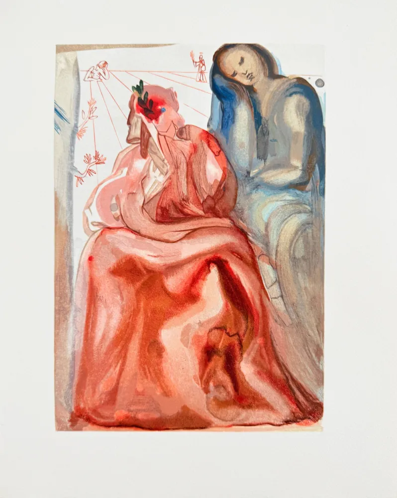 Holzschnitt Dali - The Purgatory, Canto 31 - Dante's Confession