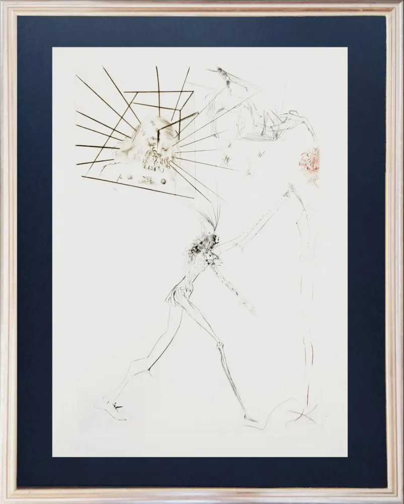 Radierung Dali - The Three False Barons