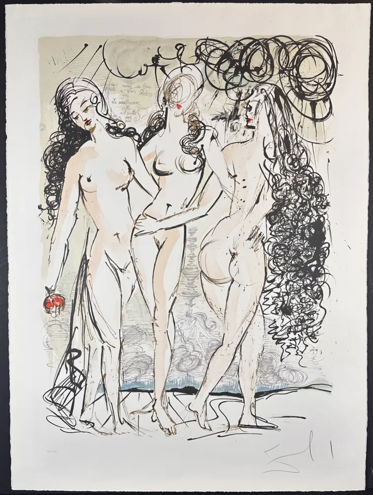 Lithographie Dali - The Three Graces 