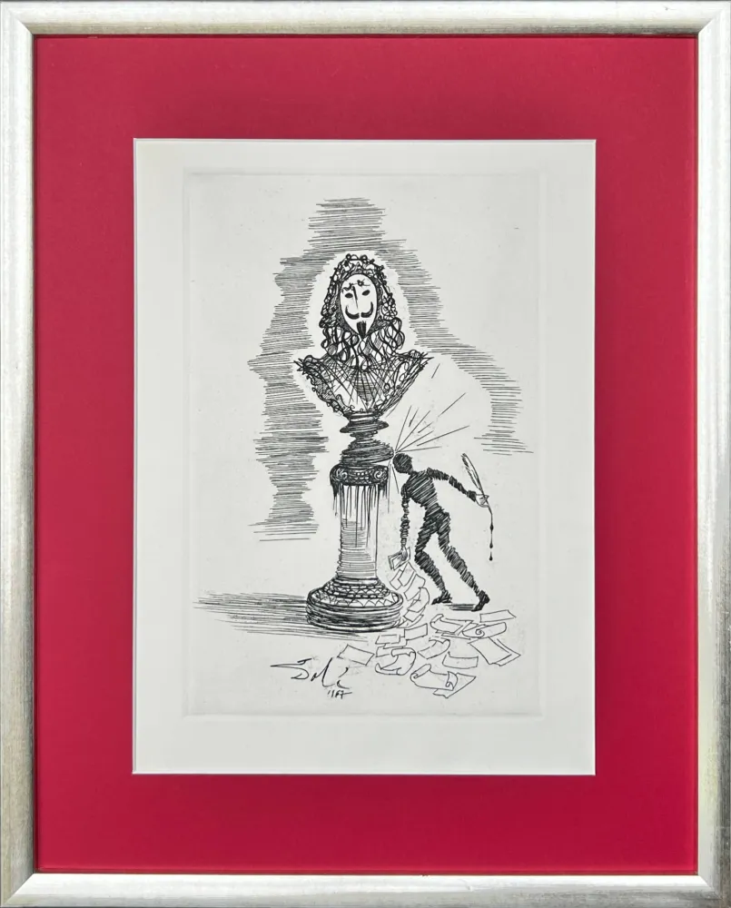 Radierung Dali - The Writer's Whim