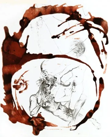 Stich Dali - Thesee et le Minotaure (Theseus and the Minotaur)