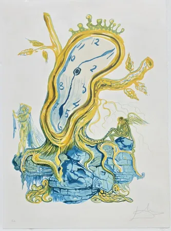 Lithographie Dali - Time Stillness of Time
