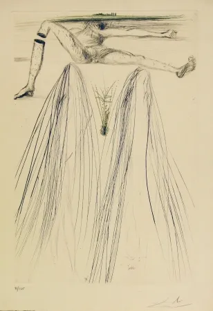 Radierung Und Aquatinta Dali - Tristan et Iseult - The Giant Beliagog