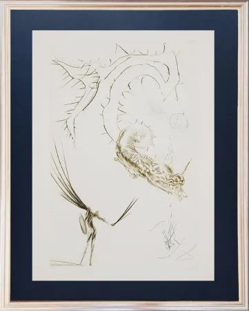 Radierung Dali - Tristram and the Dragon