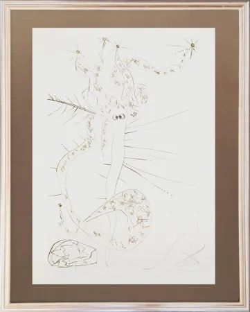Radierung Dali - Tristram the Mad
