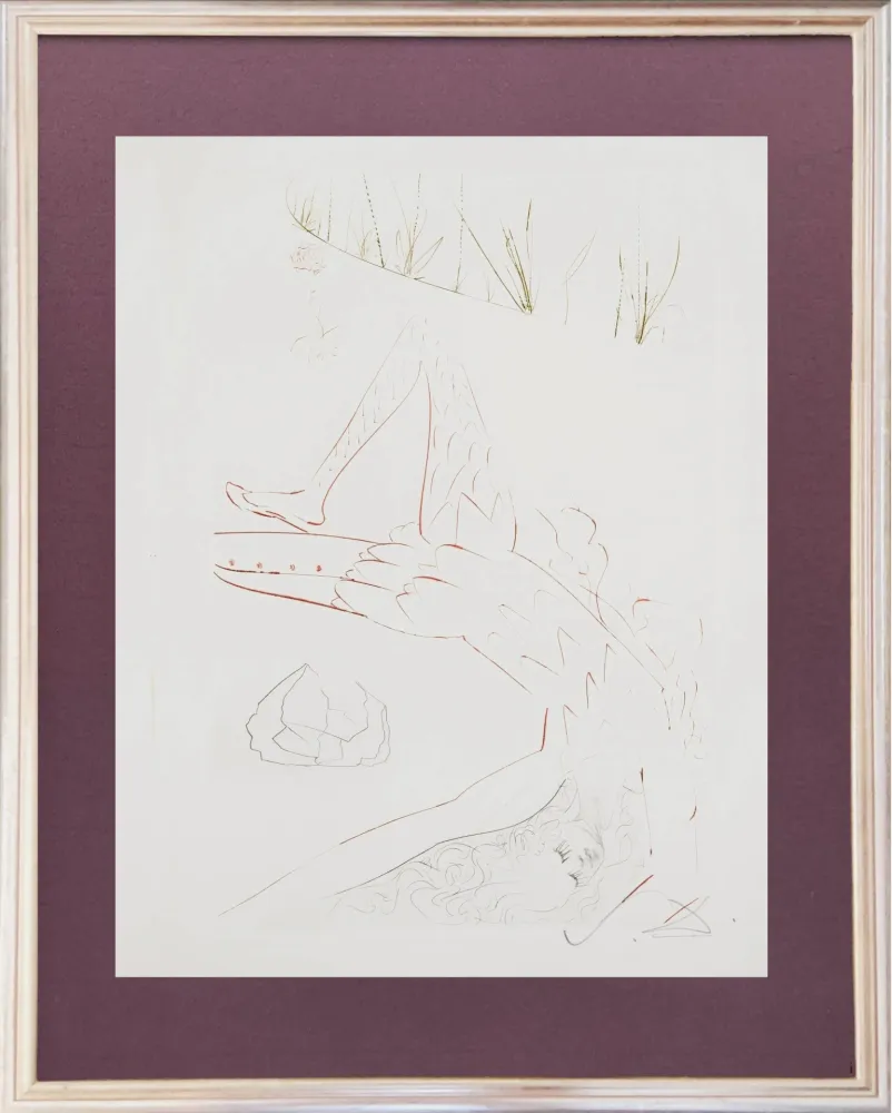 Radierung Dali - Tristram Wounded