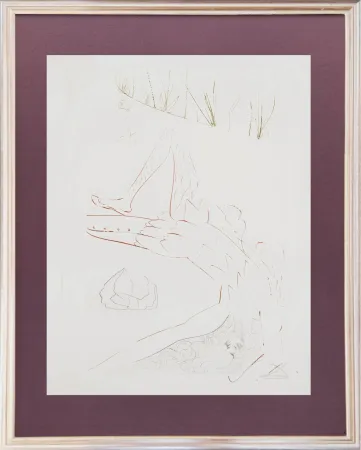 Radierung Dali - Tristram Wounded