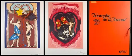 Lithographie Dali - Triumph of Love Suite with Original Portfolio Case