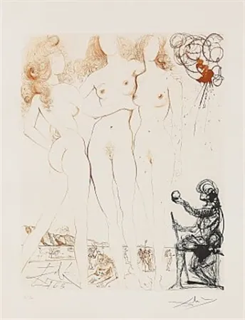 Radierung Dali - Trois Graces