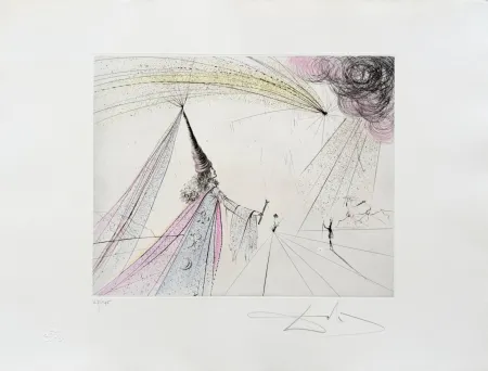 Kaltnadelradierung Dali - Urania