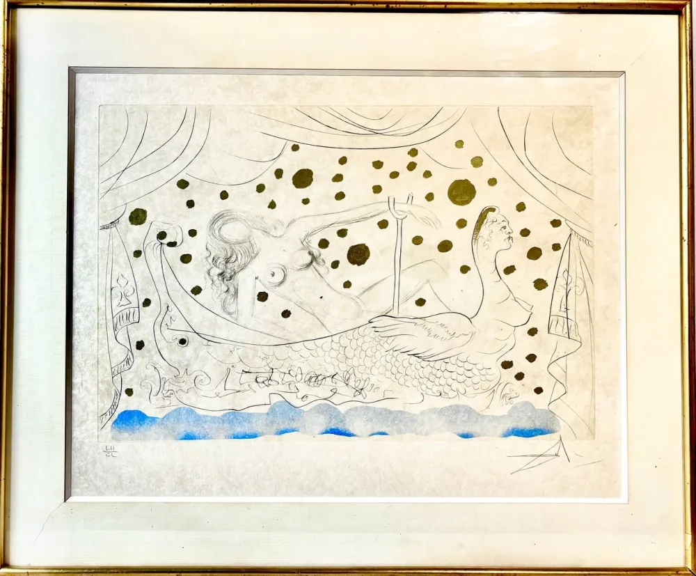 Radierung Dali - Venus au bain / Nu au bain from Suite Mythologique Nouvelle