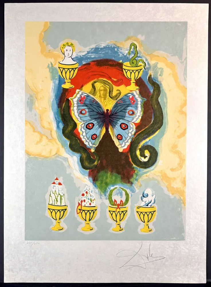 Lithographie Dali - Wealth Health Fame and Love