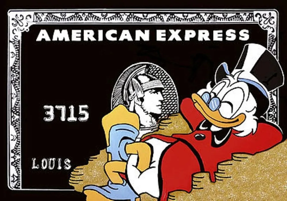 Siebdruck Darbon - SCROOGE x BLACK AMEX