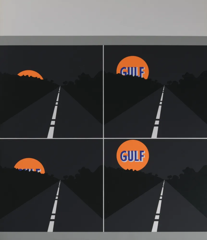 Siebdruck D'arcangelo - Abstract composition, 1971