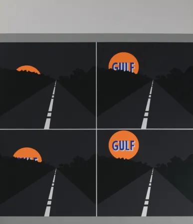 Siebdruck D'arcangelo - Abstract composition, 1971