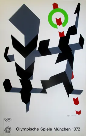 Siebdruck D'arcangelo - OL 1972 - original colour silkscreen