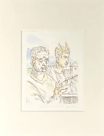 Stich De Chirico - Autoritratto con Mercurio