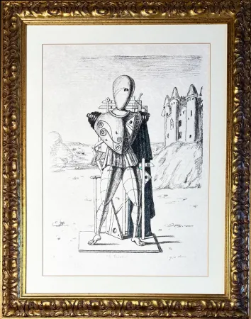 Lithographie De Chirico - Giorgio de Chirico (1888–1978) - Il trovatore 