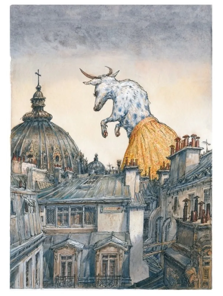 Digitale Druckgrafik De Crécy - Le Yokaï de la rive gauche