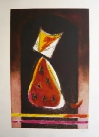 Radierung Und Aquatinta De Juan - Retrato de Luisito en forma de pera